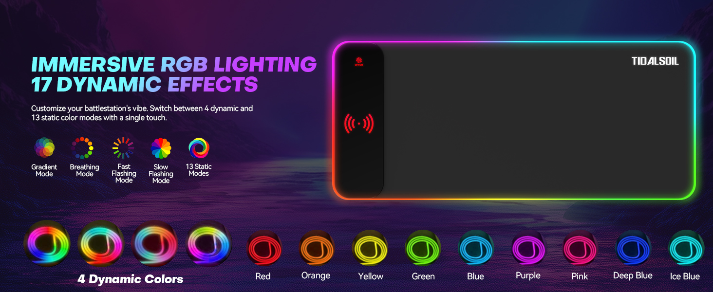 wireless charging mouse pad