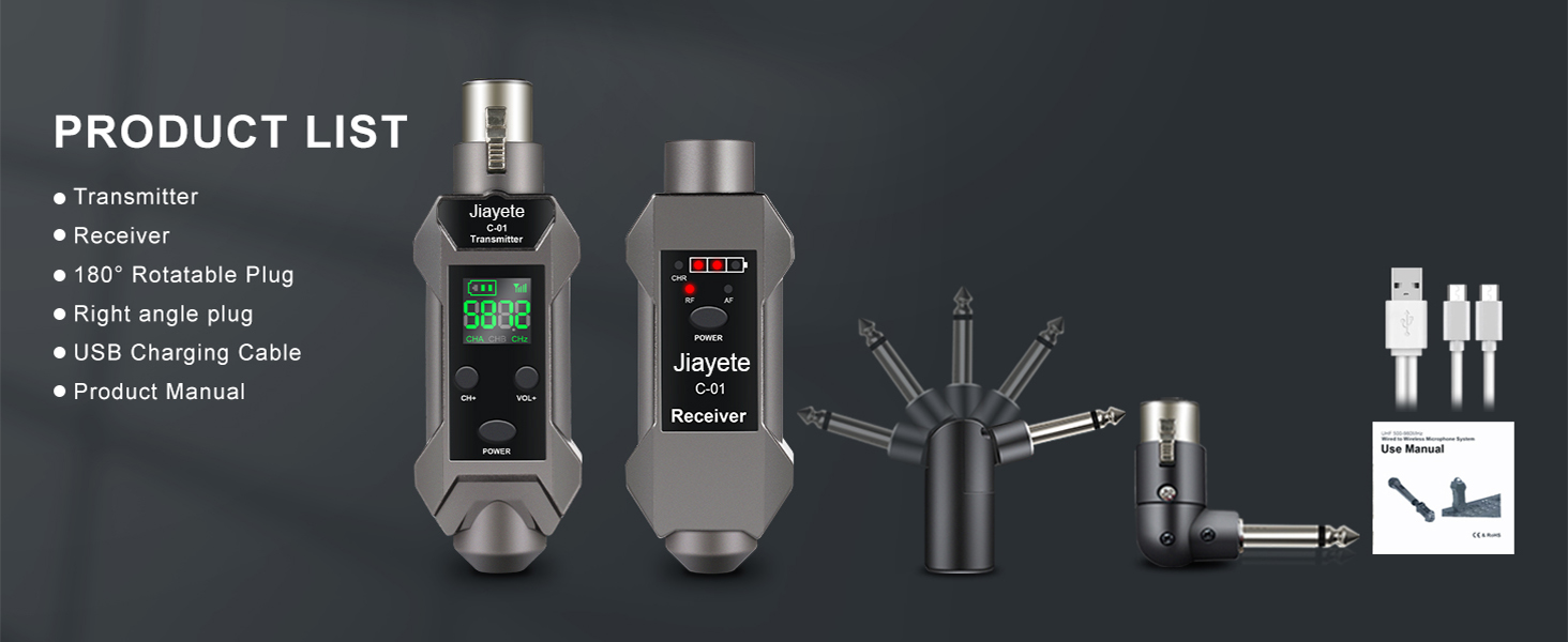 Xlr Wireless transmitter and receiver