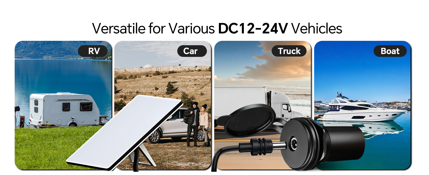 Versatile for Various DC12-24V Vehicles