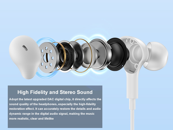  usb earbuds headphones for pc with mic