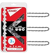 KAKEI 18 Inch Chainsaw Chain 3/8" LP Pitch, 050" Gauge, 62 Drive Links Fits Poulan, Kobalt, Echo,...