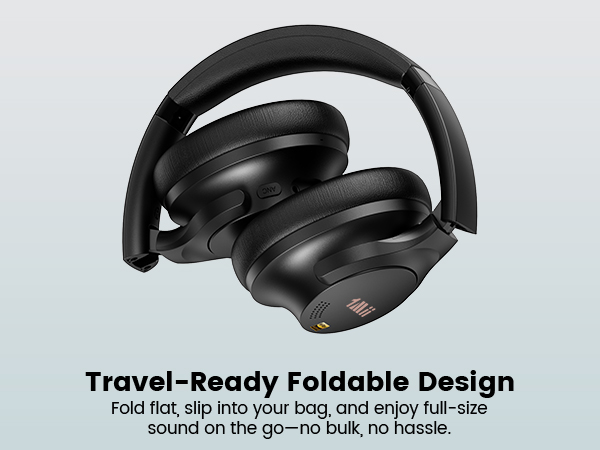 1Mii AI Y8 Active Noise Cancelling Headphones, Wireless Headphones Over Ear Bluetooth 6.0