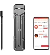 NCONCO Wireless Meat Thermometer, Bluetooth Digital Cooking Thermometer with Stainless Steel Prob...