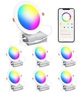 Smart Recessed Lighting 4 Inch RGBCW Color Changing 12W LED Recessed Ceiling Light with Junction ...