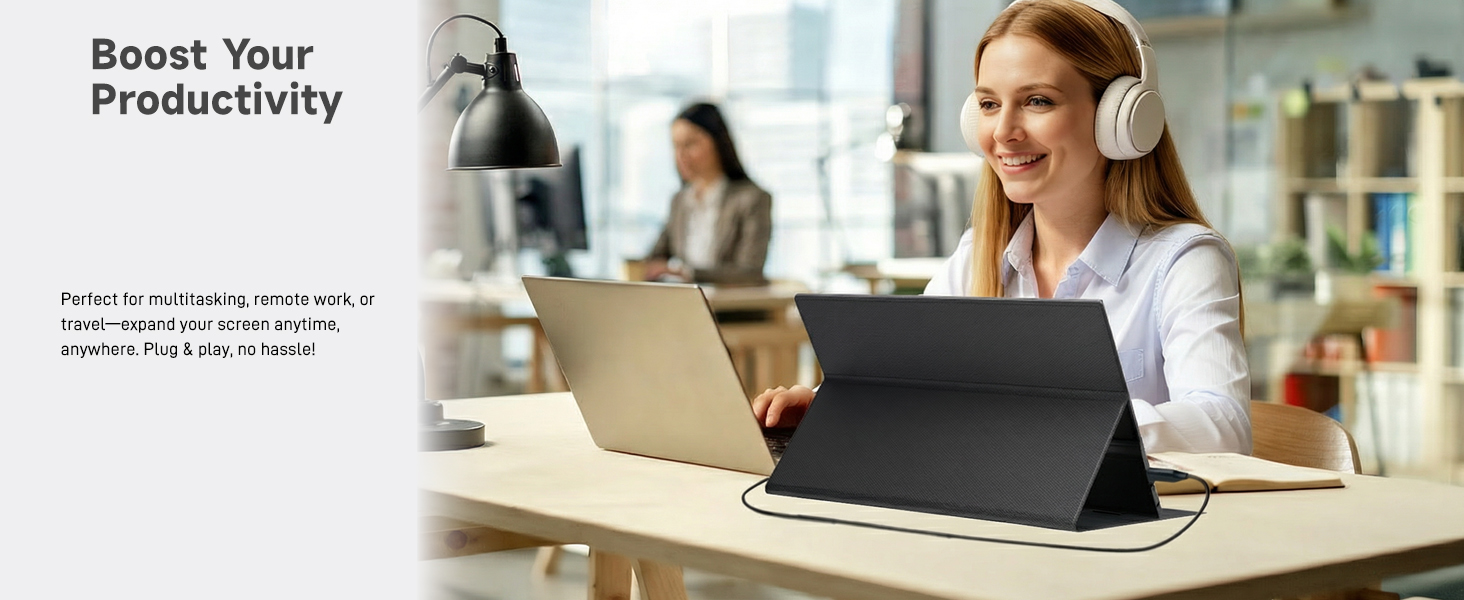 Portable Monitor with stand Cover