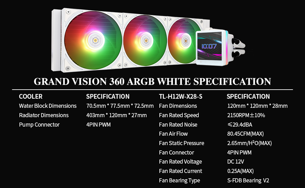 GV360 WHITE ARGB