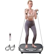 EILISON Glory Vibration Plate Exercise Machine - Lymphatic Drainage Whole Body Workout Vibration ...