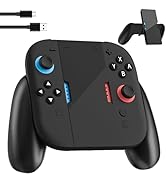 PAWDIARY Black Switch 2 Charging Grip Stand, Compatible with Nintendo Switch 2 for joycon Left/Ri...