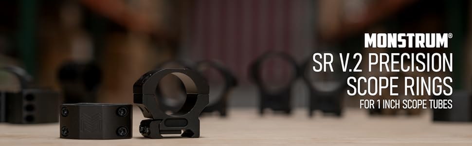 Monstrum SR Precision Scope Rings 1&amp;amp;#34;