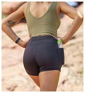 high waisted biking shorts compression