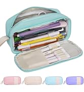 JAESITETER Big Capacity Pencil Case Aesthetic Pencil Case Office College School Large Storage Hig...