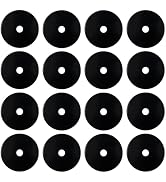 MOROBOR Cabinet Knob Backplate, 16 Pcs Black Round Backplate Washers Cabinet Hardware Knob Backpl...