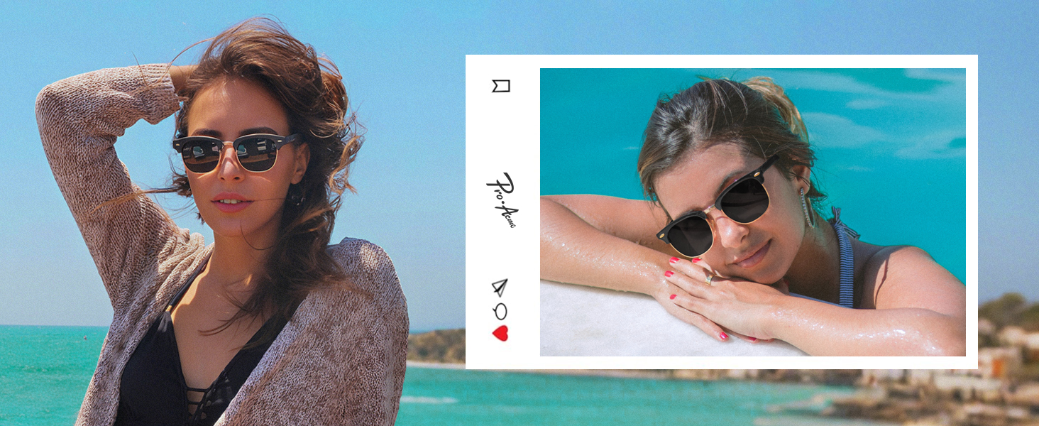 Pro Acme Semi-Rimless Polarized Sunglasses