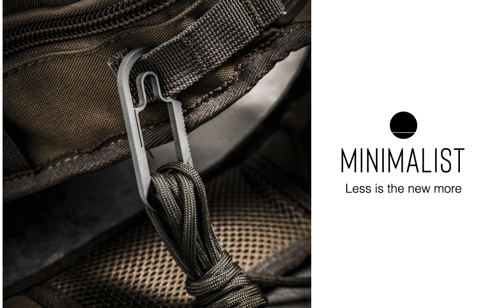 Moth mountains camping carabiner titanium hiking bushcraft uberleben keychain