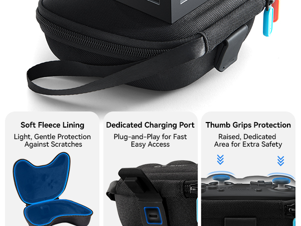 JSAUX Carry Case Compatible with Nintendo Switch Pro/Switch 2 Pro Controller