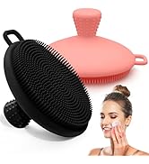 GEENOA Silicone Face Scrubber 2PCS, Manual Face Scrubber Exfoliator with Soft Bristles and Non-Sl...
