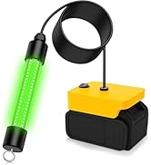 LED Underwater Fishing Light Compatible with for DeWalt 20V Battery(Battery Not Included), IP68 W...