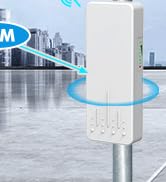 Outdoor Wireless Bridge, NICGIGA 5.8G 4KM Transmission WiFi Point-to-Point Wireless Ethernet Brid...