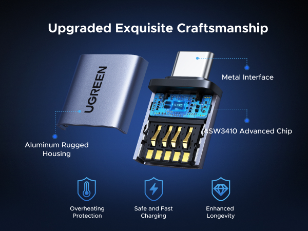 UGREEN USB to USB C Adapter 10Gbps