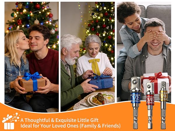 3 Pcs Socket Adapter Set: a thoughtful, exquisite gift ideal for family and friends on any occasion