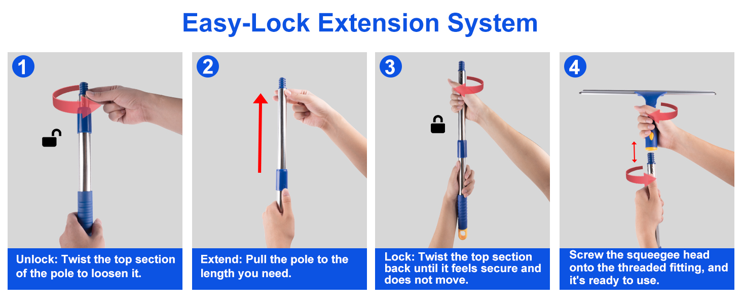long handled squeegee for shower