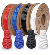 Kretrum PLA 3D Printer Filament, 3D Printing Filament, PLA Filament Bundle 250gX 4 Spools, Mix-Co...