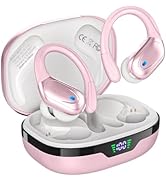 HAOYUYAN Wireless Earbuds, Sports Bluetooth Headphones, 80Hrs Playtime Ear Buds with LED Power Di...