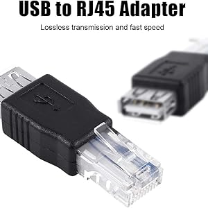 USB2.0 Female to Ethernet RJ45 Male Adapter