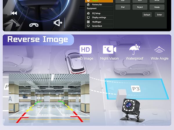 Rear View Camera and Steering Wheel Control