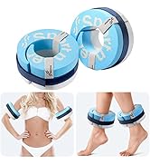 Foam Aquatic Cuffs Exercise Equipment: Sportneer Water Aerobics Float Ring with Adjustable Webbin...