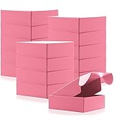 15 Pcs Red Cardboard Boxes Shipping Boxes, Recyclable Colored Corrugated Cardboard Box Small Mail...