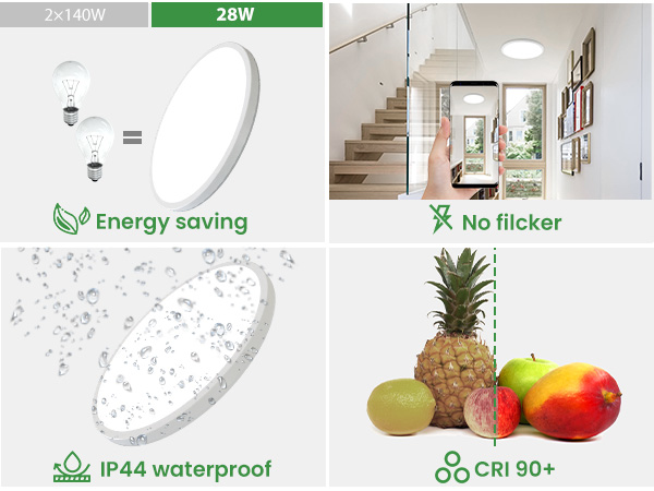 low profile ceiling light