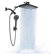 Veken Wide Rain Shower Head with 6 Modes Handheld Water Spray,High Pressure Showerhead Combo with...