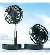 Primevolve Battery Operated Fan,Portable Rechargeable USB Floor Table Desk Fan with Adjustable He...