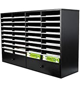 PAG Mail Sorter Organizer, Wood Literature Organizer, Student Mailbox for Classroom, Desktop Bill...