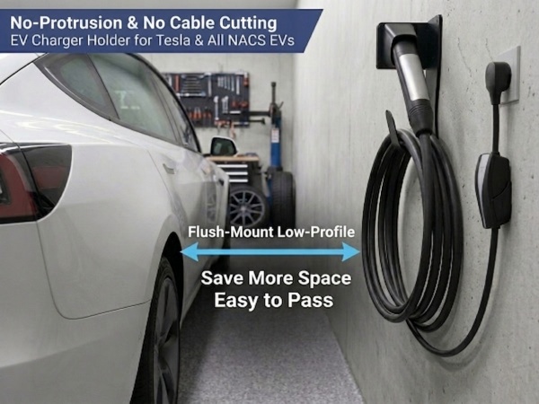 tesla nacs charger cable cord holder wall mount connector holster dock X Y 3 S gen 3 accessory