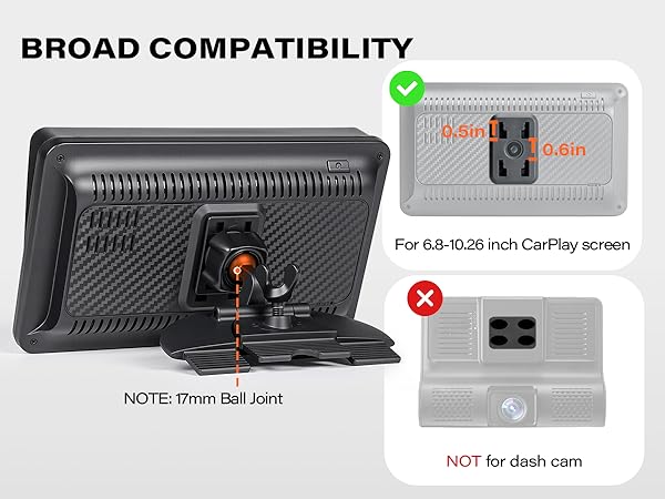 CD Slot Mount for CarPlay Screen