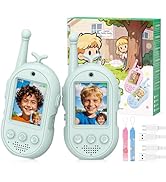 Video Walkie Talkies for Kids-2 Pack, Kids Walkies Talkies with Voice Changer &amp; Sticker Effect, R...