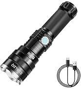 XURLEQ Flashlight Rechargeable Flashlights High Lumens Streamlight Flashlight 3 Modes Adjustable ...