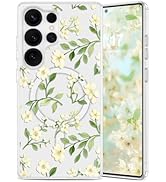 EYZUTAK Magnetic for Samsung Galaxy S26 Ultra Case Flower Case Compatible with MagSafe, Pretty Fl...