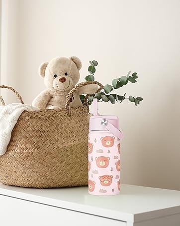 SANDJEST Kid Water Bottle 12oz