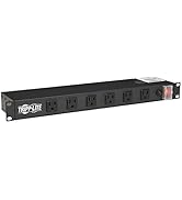 Tripp Lite RS1215-RA Rackmount Network-Grade PDU Power Strip, 12 Right Angle Outlets Wide-Spaced,...