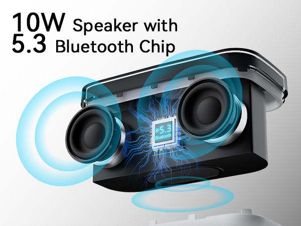 Wireless Charging Alarm Clock Speaker