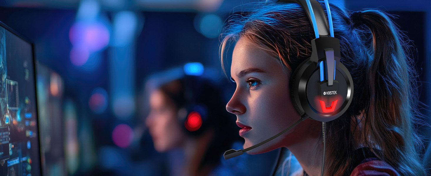 girl and woman gamer headset