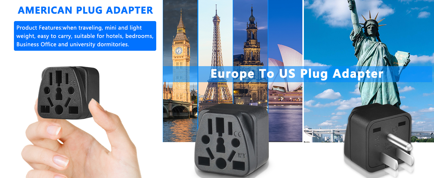 European to US Plug Adapter