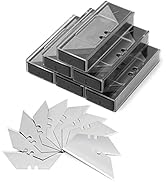Harita 60 pcs Utility Knife Blades, SK5 Steel Box Cutter Blades with Storage Case, Standard Razor...