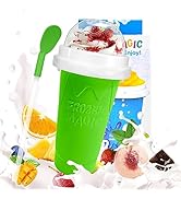 Slushy Maker Cup, DIY Magic Slushy Maker Squeeze Cup, Portable Smoothie Squeeze Cup for Juices, M...