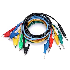 test leads with alligator clips