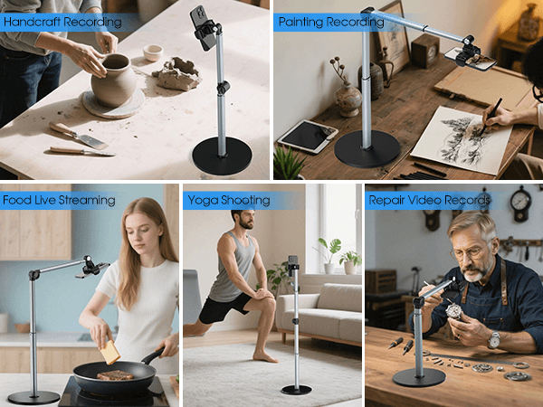 Overhead phone stand