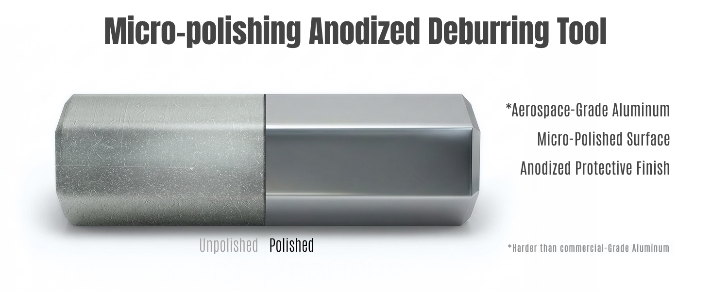 Micro-polishing Anodized Deburring Tool